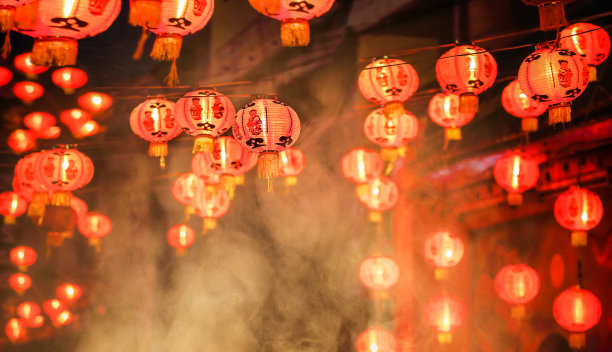 中国春节花灯