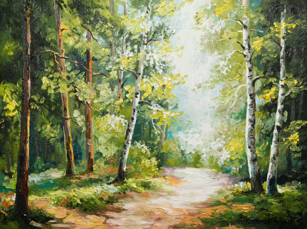 森林油画