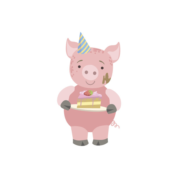 小猪可爱蛋糕