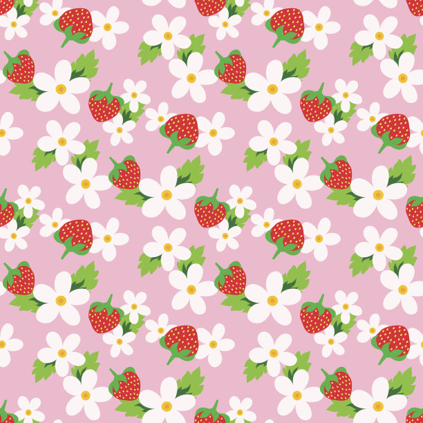 印花,背景,水果,草莓