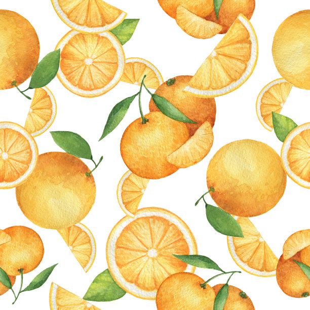 橘子图案