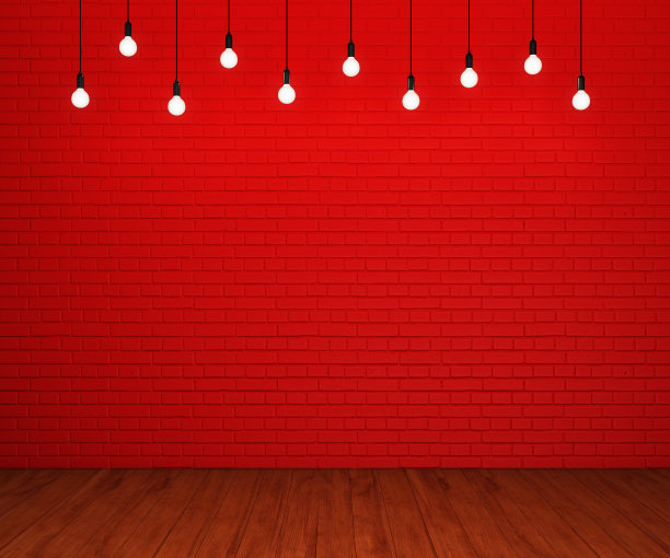 红墙灯泡