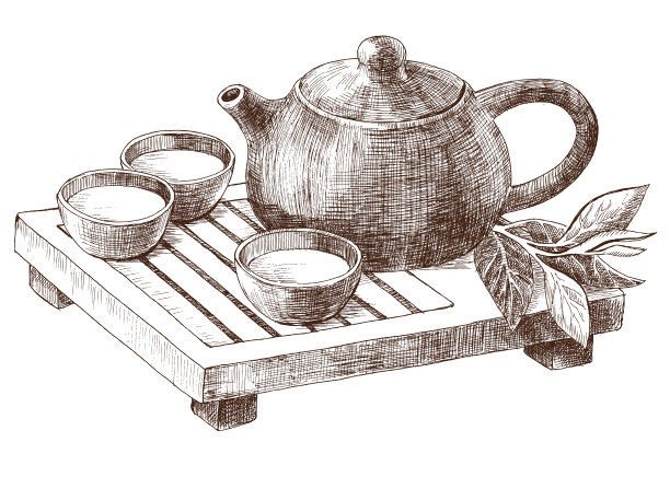 茶艺中国风红茶绿茶