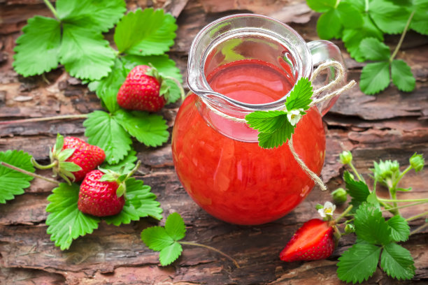 夏天草莓汁