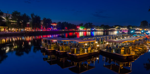 北京什刹海夜景