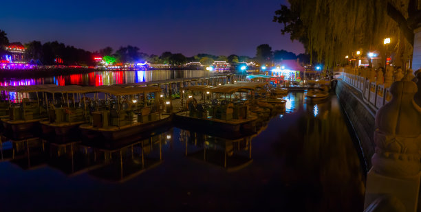 北京什刹海夜景