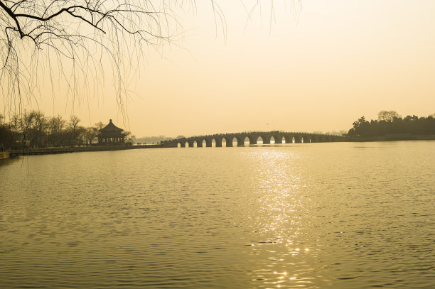 颐和园全景图昆明湖