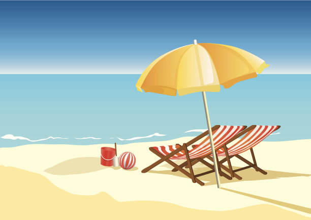 沙滩遮阳伞 