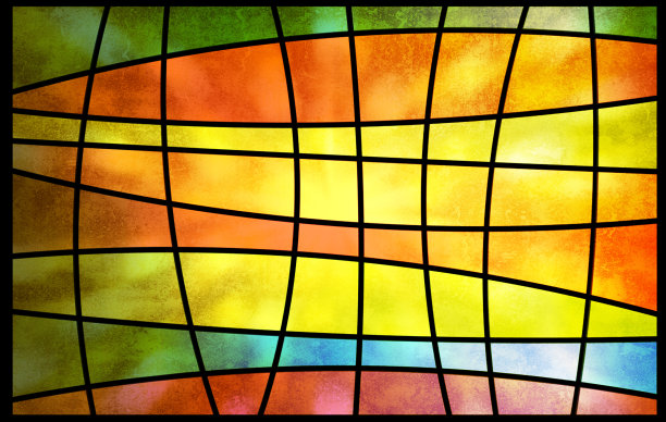教堂玻璃方块