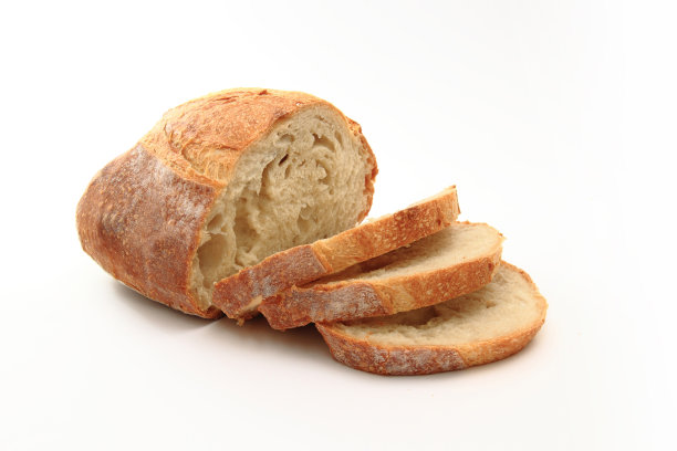 白底面包