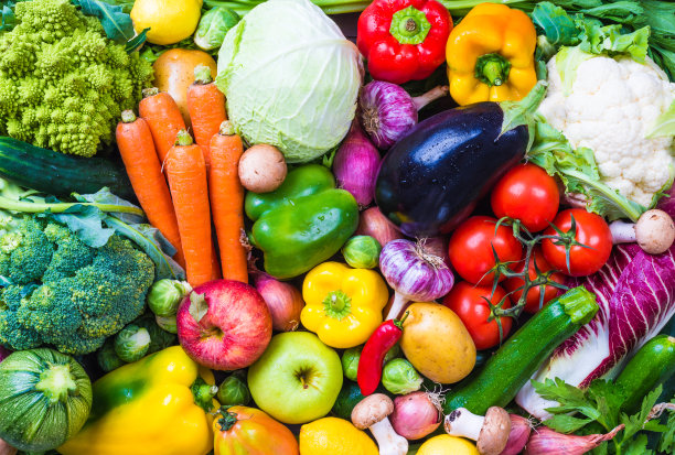 超市绿色食品的健康生活