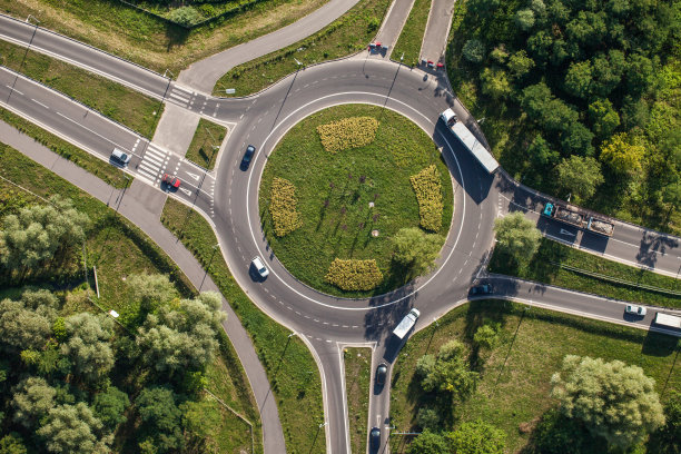 鸟瞰高速公路