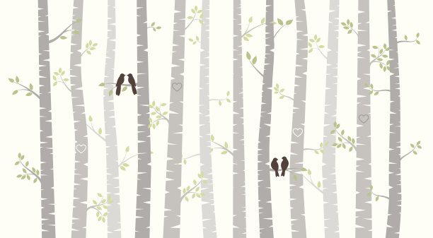 鸟和树林