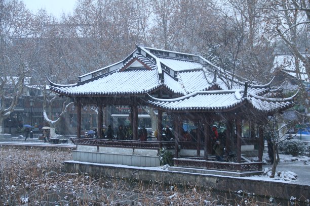 杭州西湖雪景