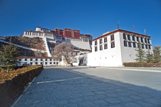 西藏拉萨布达拉宫冬景