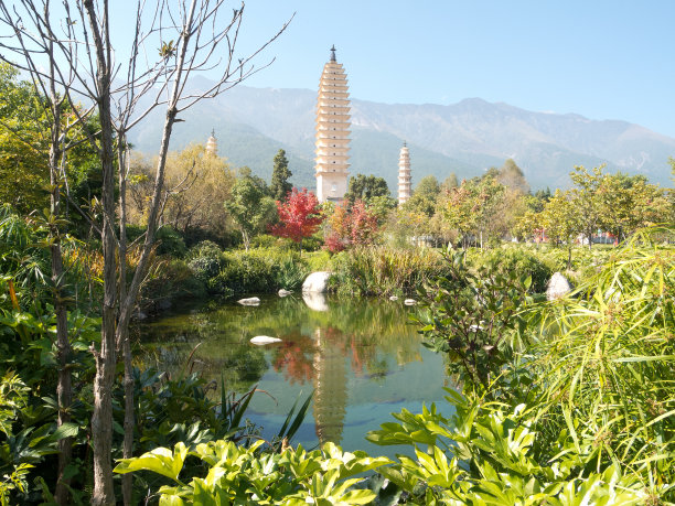 大理旅游崇圣寺三塔