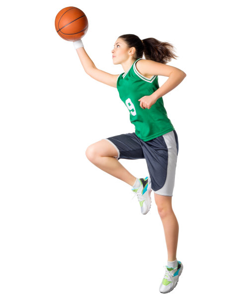 打篮球健身少女