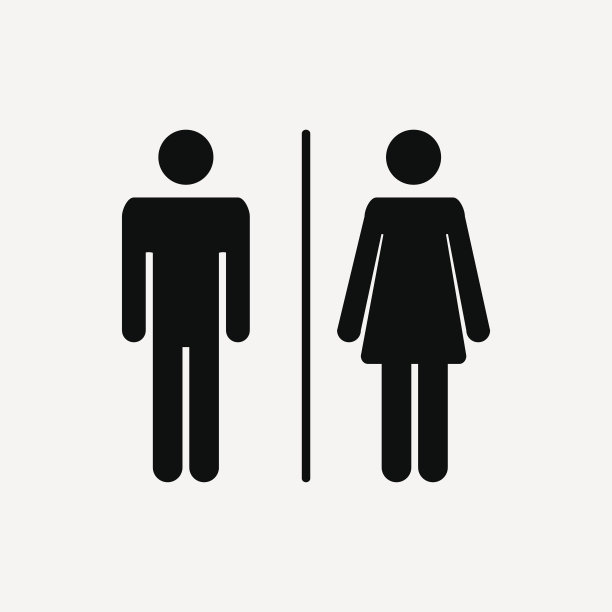 男女卫生间图标