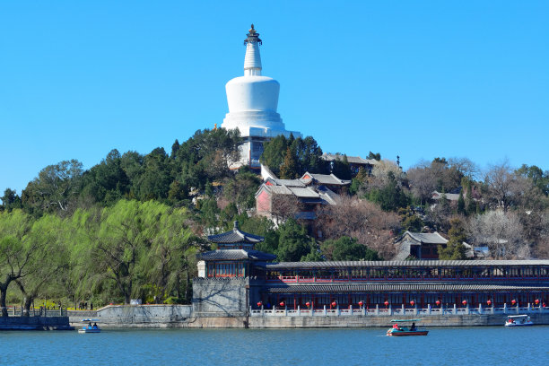 北海地标建筑天际线