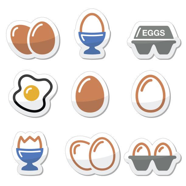 新鲜的打开的鸡蛋蛋黄