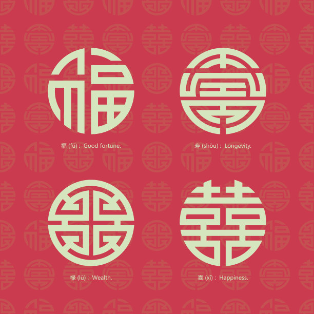 中国文字背景图