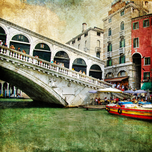 威尼斯风景油画