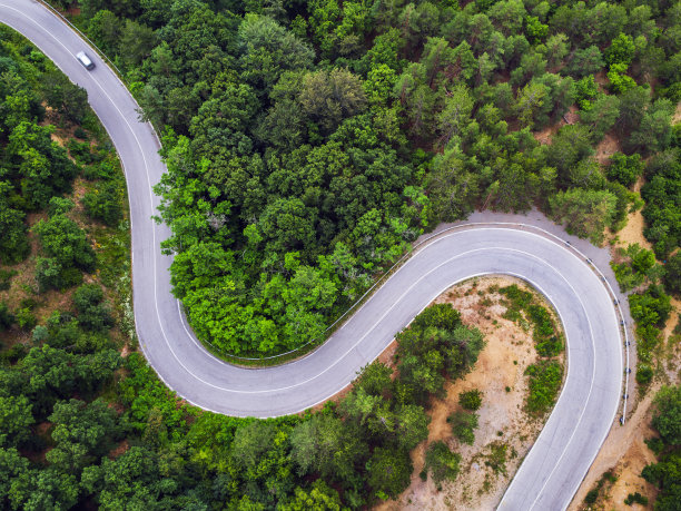 高速公路鸟瞰图