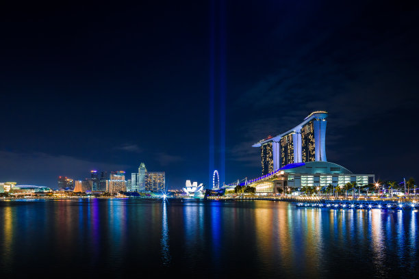 新加坡金沙购物中心夜景