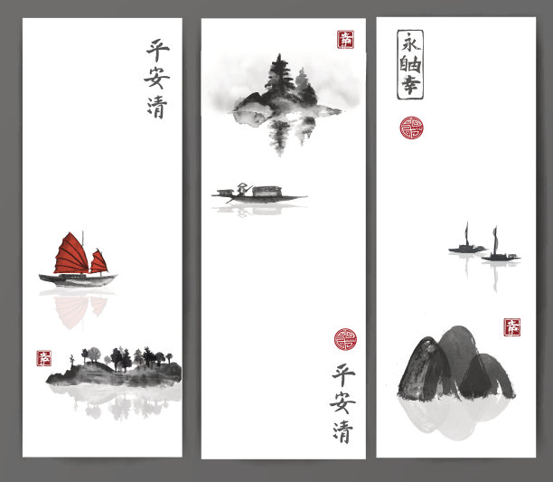 禅意山水装饰画