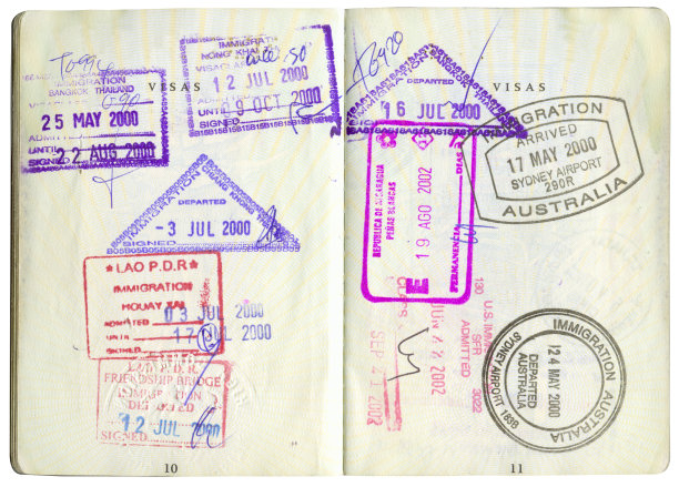 护照印章