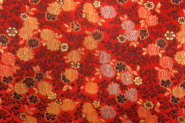丝绸 中国红 背景