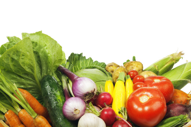 农贸市场的水果和蔬菜