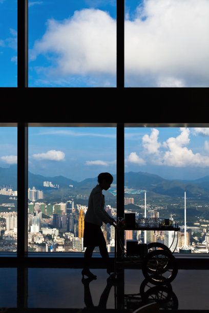 深圳天际线建筑剪影