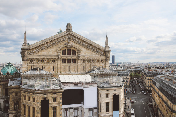 法国巴黎街景巴黎歌剧院