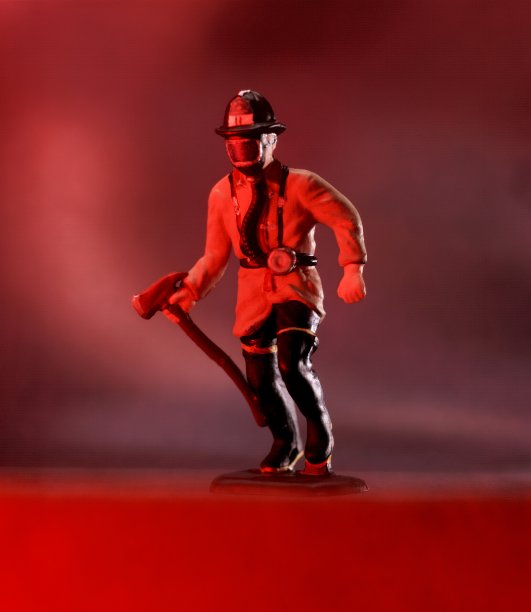 消防员塑像