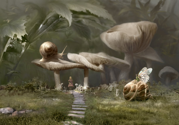 奇幻梦幻蘑菇