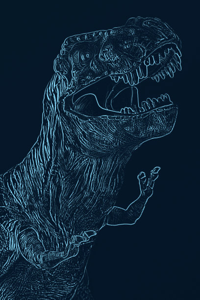 张大嘴的恐龙