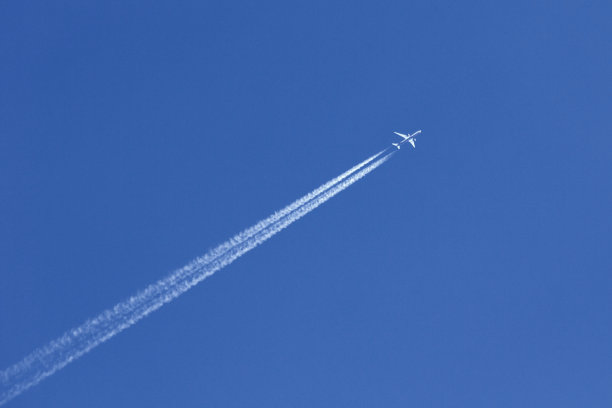 飞机与蓝天