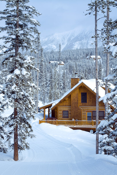 雪景小木屋