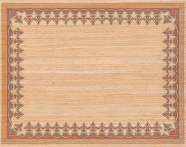 棕色木纹质感名片