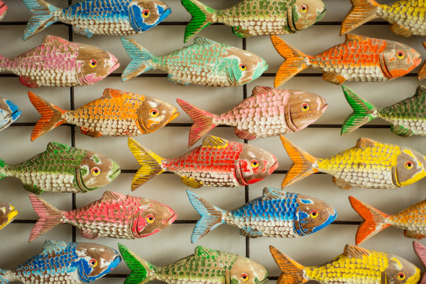 鱼群雕塑