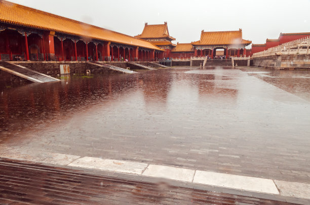 雨天故宫