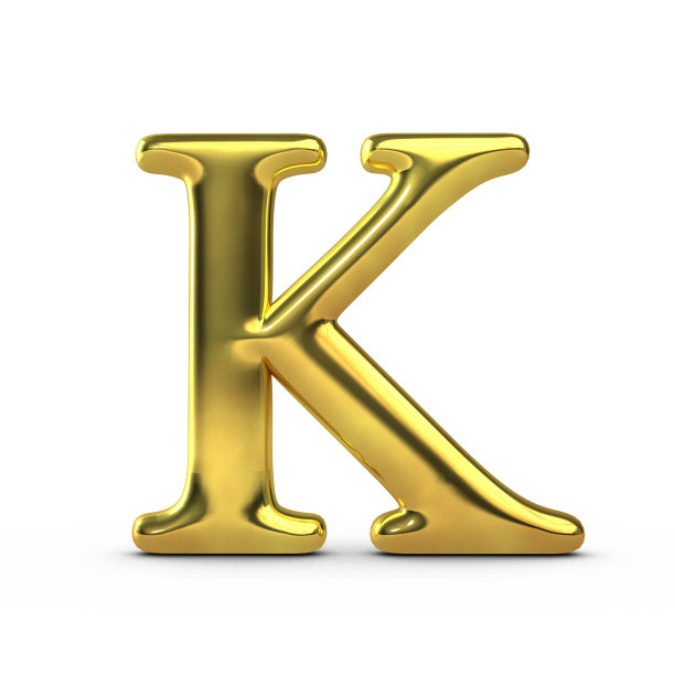 金属字母k