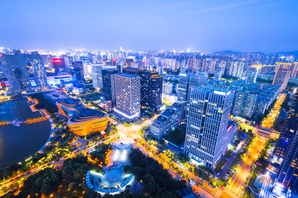 杭州建筑夜景