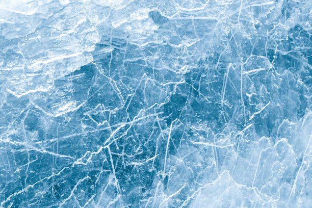 蓝色的冰