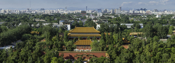 景山公园俯瞰