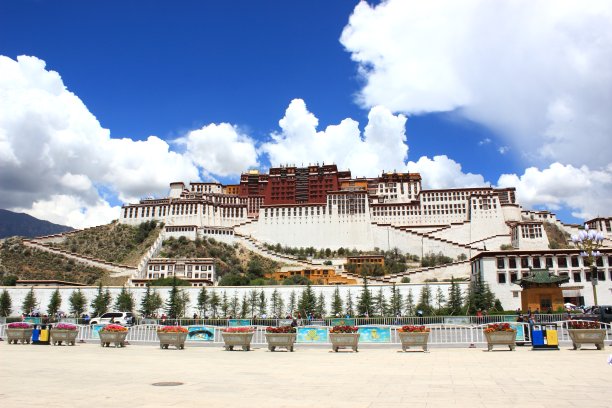 西藏名胜蓝色西藏