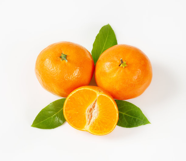 柑橘白底