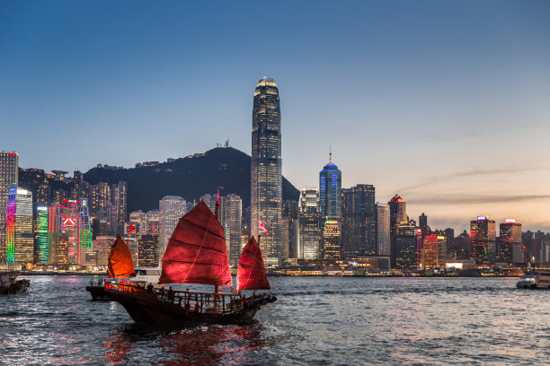 香港维多利亚港夜景