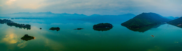 广西桂林山水航拍全景
